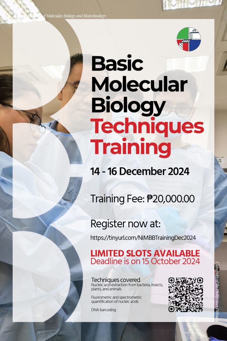 NIMBB Trainings: Basic Molecular Biology Techniques Training