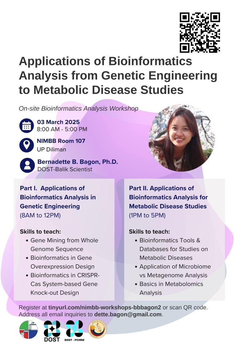 NIMBB Trainings: Applications of Bioinformatic Analysis from Genetic Engineering to Metabolic Diseases Studies