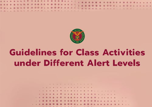 Guidelines for Class Activities under Different Alert Levels